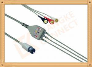 Generic AAMI ECG Patient Cable 6 Pin 5 Leads PVC Insulation Solid Conductor