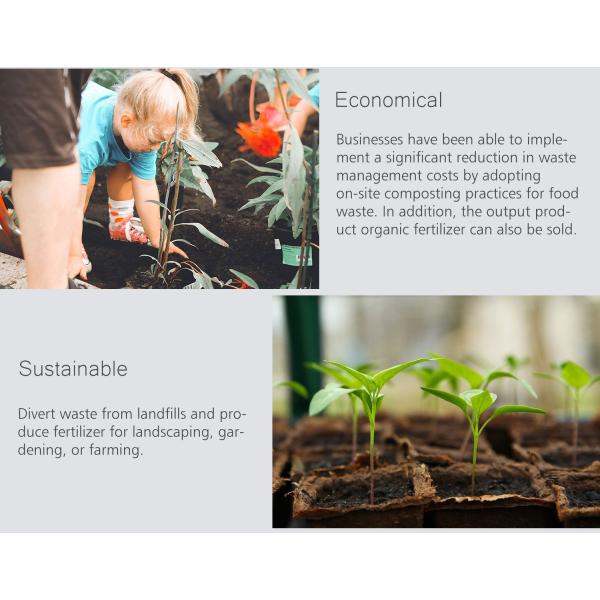 24Hr Commercial Organic Food Waste Fully Automatic Composting Machine