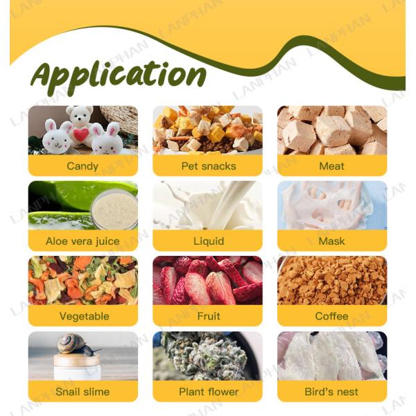 3M2 Lanphan Candy Cake Freeze Dryer Machine Fruit Vegetable Freeze Drying Lypholizer Machine