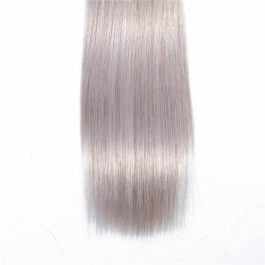 Buy cheap 1B / Silver Grey Ombre Straight Malaysian Hair Extensions No Shedding product