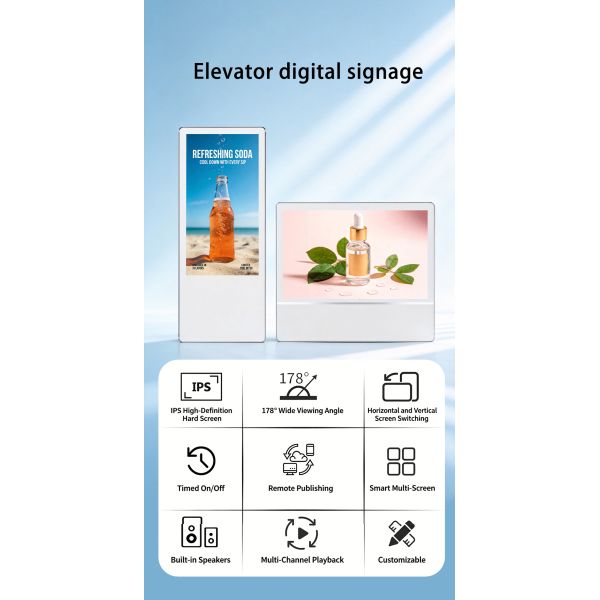21.5 Inch Wall-Mounted Android WiFi USB Smart Advertising Screen Digital Signage and Displays for Elevator