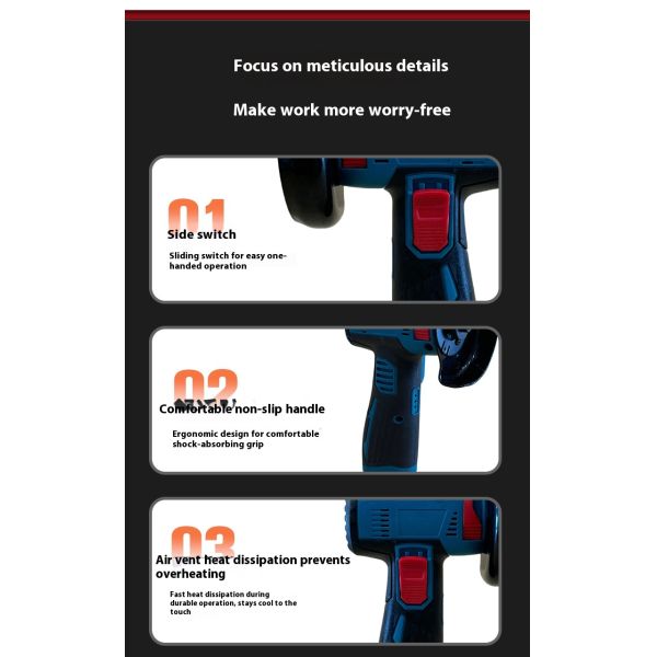 Cisivis 3-Inch Cordless Brushless Angle Grinder 115mm Disc Industrial Grade 2000mAh Battery Powered Cutting & Polishing Tool