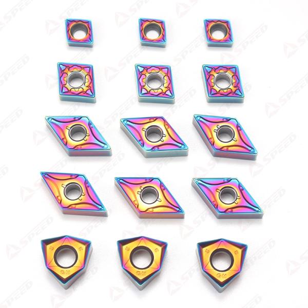 Nano-blue Coating Turning Inserts Tnmg16 Wnmg08 Cnmg12 Vnmg16 for Hard Steel CNC Carbide Cutter