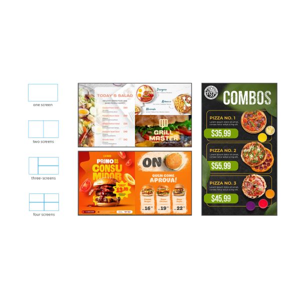 43 Inch 4K UHD Digital Signage Display Commercial Ultra Thin Flush Mount