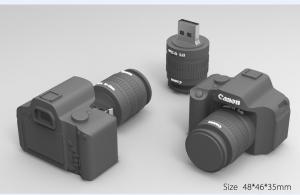 China 3D Camera PVC USB Flash Drive with Logo Embossed New Mould on sale