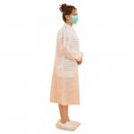 Breathable Disposable White Lab Coats , Non Woven Disposable Apron With Long