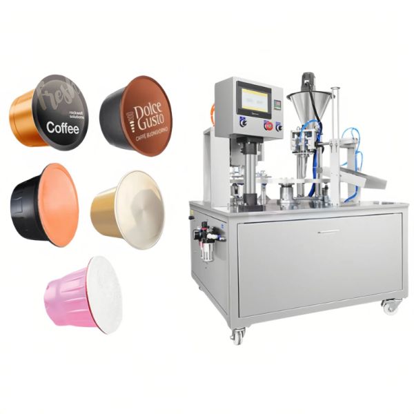 Automatic Cup Filling And Sealing Machine Quantitative Powder Filling And Sealing Machine 2kw