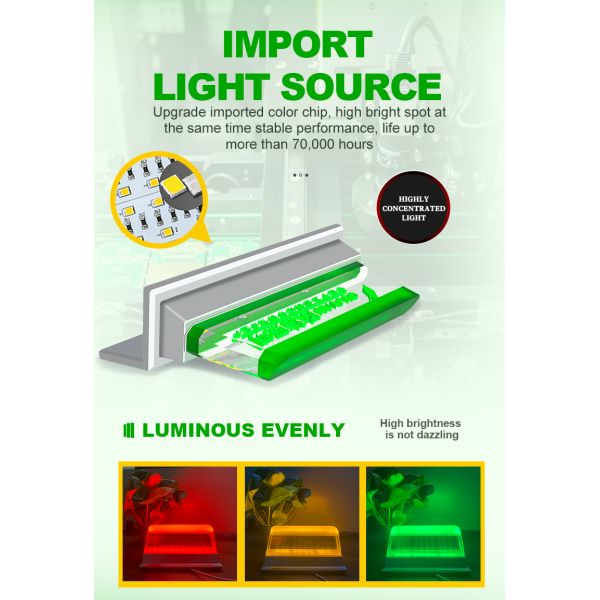 High Sound Tower Indicator Light High Light Steady Flashing With Buzzer