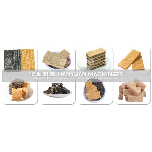 Automatic Multi-function Sesame Candy Production Line with 3~4t/8h Capacity for Nut Bar and Peanut Candy Making