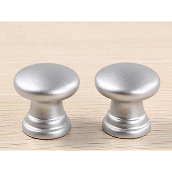 25mm Pearl Silver Plastic Cabinet Knobs Round ISO Certificated For Furniture Drawer Pulls