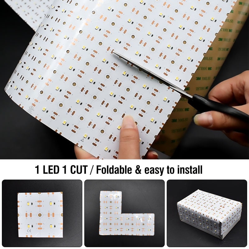 1led Cut Flexible Led Light Sheets DC24V 240x480mm 288leds For Marble Panel Light
