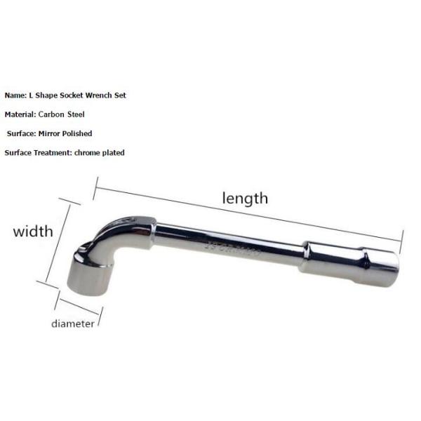 Imperial Fixed End Socket Wrench L Style Angled Socket Wrench Universal Keys Hand Tool