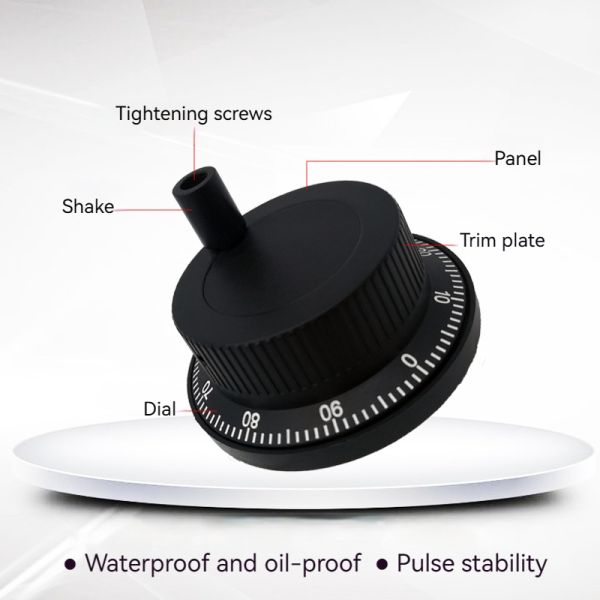 60mm Diameter Original Inner Micronics UFO-0025-2H Hand Pulse Generator Electronic Hand Wheel UFO-M2-01-2D-B