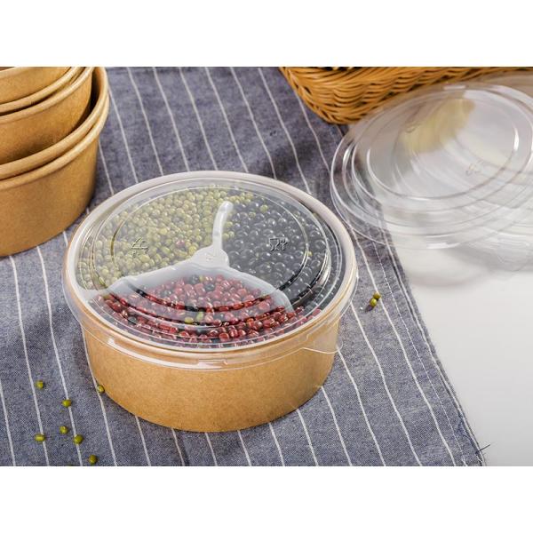 32oz Plastic Free Disposable Paper Soup Bowls With Lids