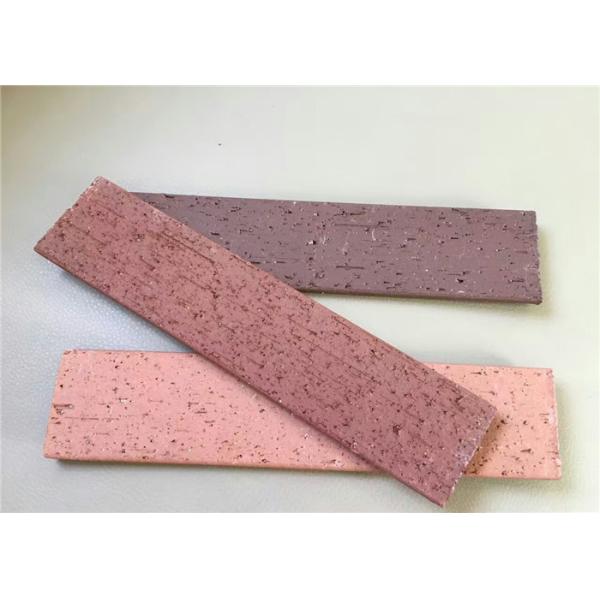 Thickness 5mm of Thin Purple Split Face Brick For Wall Decoration