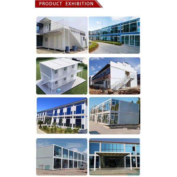 Steel Prefab House Hotel 20ft Foldable Luxury Container Houses with Glass Mirror