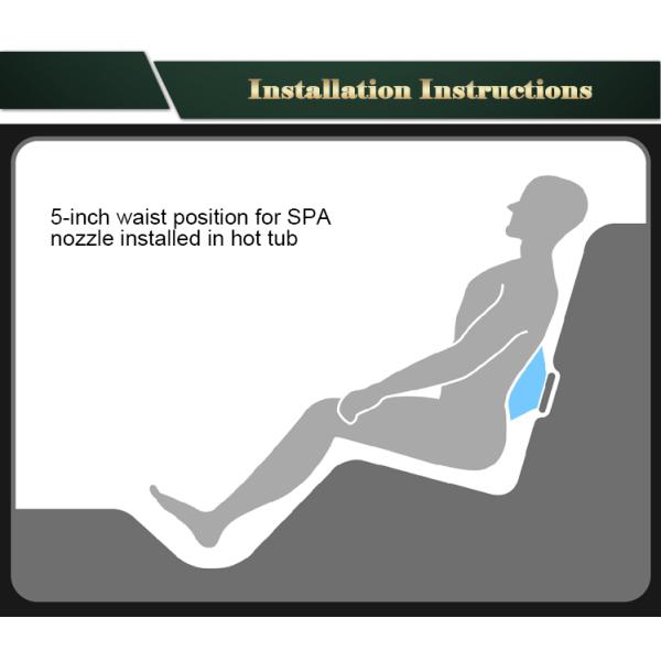 Micro Bubble Spa Hot Tubs Parts , Jazzi Luxury Massage Bathtub 5" Directional Jet