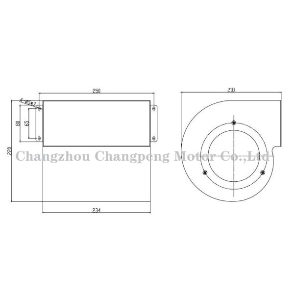 Double Inlet Electronically Commutated Centrifugal Blower Fan