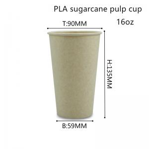 China Biodegradable Bamboo Fiber PLA Paper Drinking Cups ISO9001 on sale