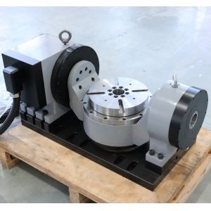 Turntable 5 Axis CNC Rotary Table , Encoder Precision Rotary Table