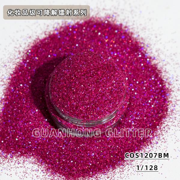 Natural Plant Environmentally Friendly Glitter Cellulose Fiber Biodegradable Cosmetic Glitter Bulk Pigment