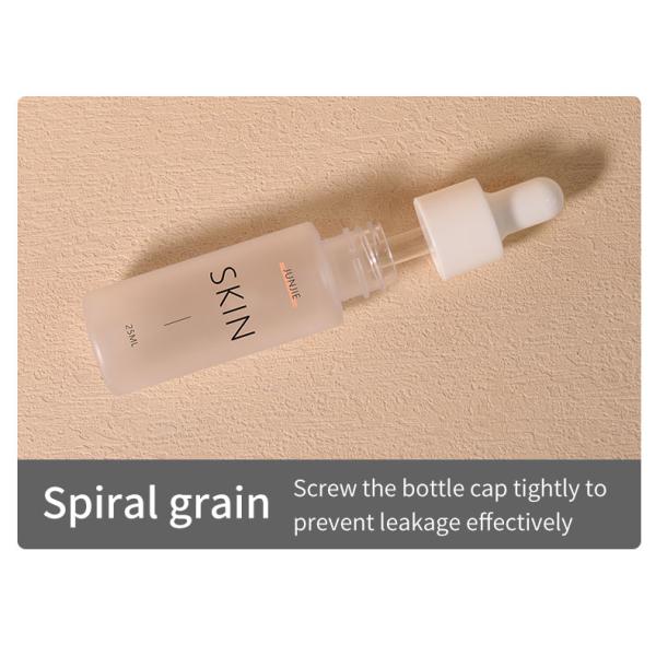 PET Frosted Dropper Bottle Transparent Dropper Serum Bottle 20ml 25ml 35ml For Skincare