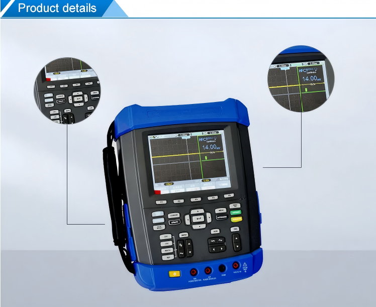 70MHz Handheld Oscilloscope with 2M Record Length & 6-in-1 Functions