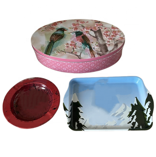 Square Candy Tin Cans Small Dish Rectangle Jar for Food Bread Cake Chocolate Cookie Jelly Nuts