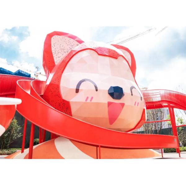 Animal Theme Outdoor Playground Equipment Park Climbing Net Slide
