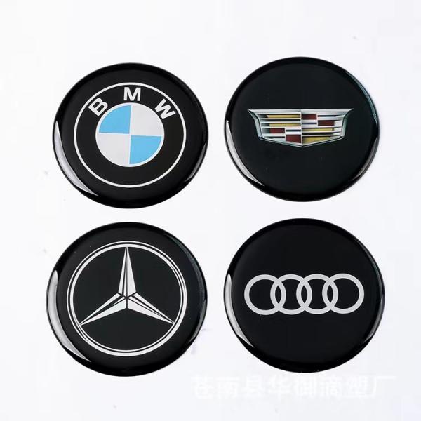 30mm Epoxy Sticker Printing Service Strong Adhesive Nameplate Custom