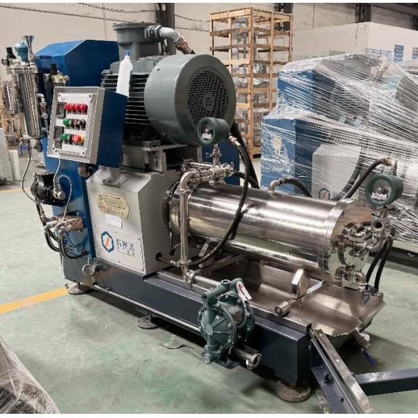 100L Capacity High Flow Horizontal Bead Mill With PU Discs For Water Based Products