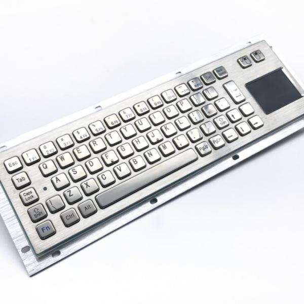 IP65 / IK07 Industrial Keyboard With TouchPad SUS304 Stainless Steel Customized