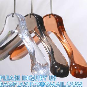 Buy cheap Luxury Clothes Hangers, Clothing Type Transparent Acrylic Clothes Hanger, Garment Coat Hangers For Cloth product