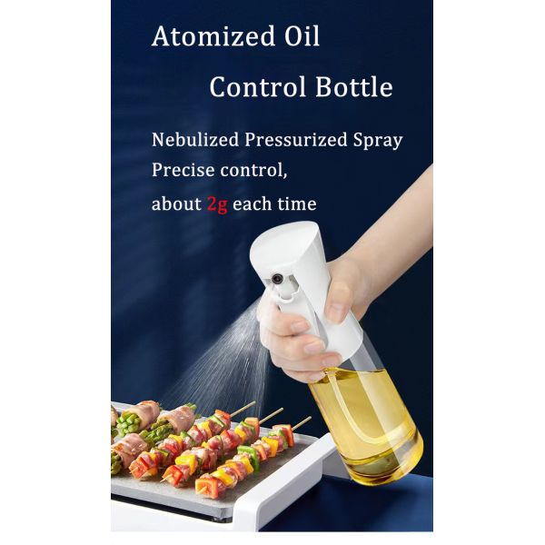 200ml Glass Oil Spray Bottle with Food-Grade Material and Custom Colors Mini Trigger Sprayer