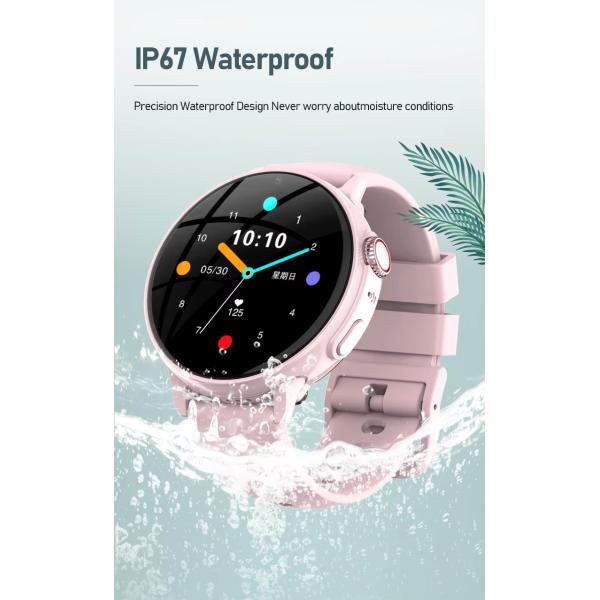Waterproof APP Control Childrens Tracker Watch GPS WIFI LBS 600mAh