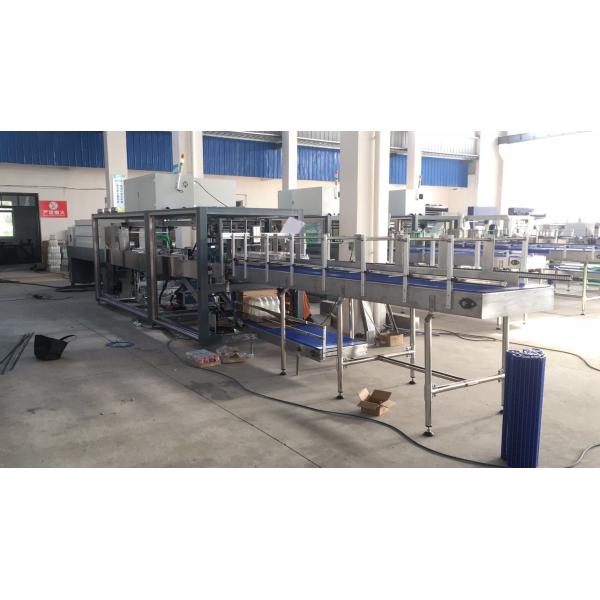 Automatic Beverage PE Shrink Film Wrapping Machine For Glass Bottle Water Line