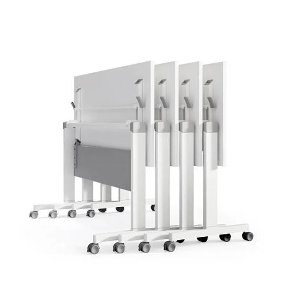 Durable Office Meeting Desk Foldable White Conference Room Table