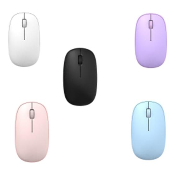ETEK 2.4G Wireless Mouse 1200DPI Clicks 5-Color Options 1-AA Battery Powered White Pink Purple Blue Black