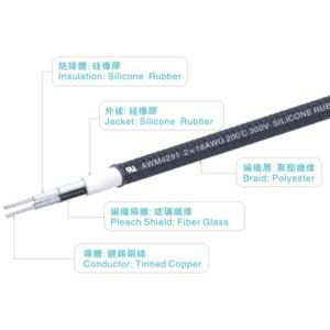 China UL4291 Silicone Rubber Cables 18AWG 300V/200C FT2 Brown Robot Silicone Wire Cable on sale