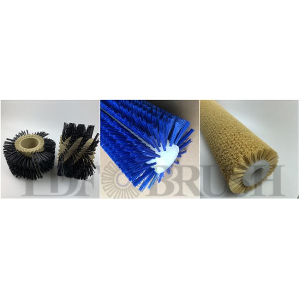 Industrial Grade Customizable Nylon Roller Brush for Deburring and Surface Finishing