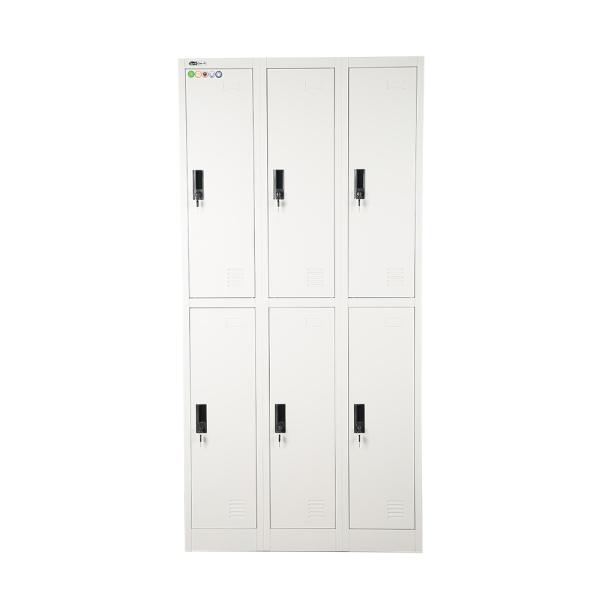 Wardrobe Cloth Metal Staff Lockers With Nine Doors Clothes Cabinet Frame