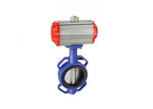 Buy cheap Wafer Type Actuator Pneumatic Butterfly Valve Dn50-Dn1000 product