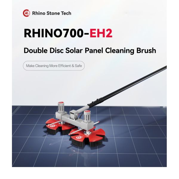 Bird Droppings Solar Panel Cleaning Tools Handheld Cleaning Machine Water Feed Brush