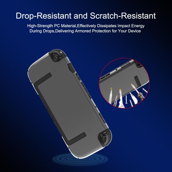 Durable Colorful PC Case for Nintendo Switch 2 Transparent Hard Shell Cover with Scratch Resistance