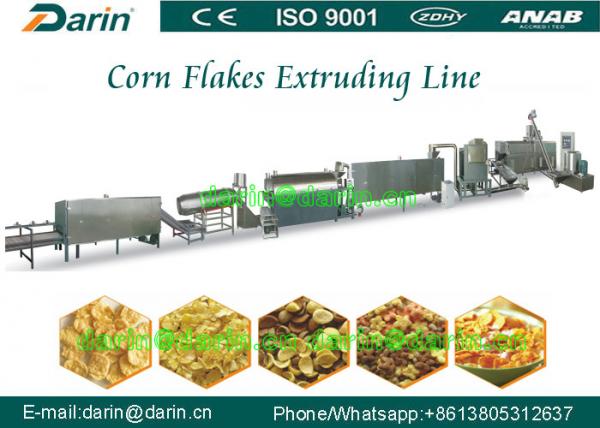 Quality Breakfast Cereal Corn Flakes Processing Line , chocolate chip bread machine for sale
