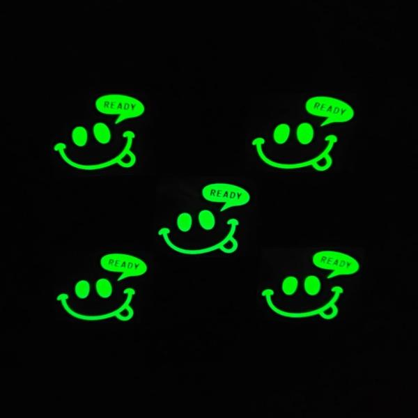 Printable Fluorescent Glow In The Dark Logo Sticker For Bag
