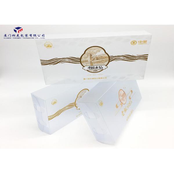 UV Printing Custom Printed Plastic Boxes Matte PVC 27X5.5X16.5CM For Chinese Tea