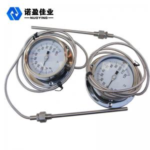 China 60mm Dial Bimetal Temperature Gauge 1.5 Accuracy SS304 0-150 Degree on sale