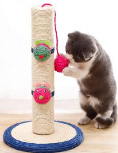 China Small Sisal Cat Indoor Climbing Frame Scratcher Column Frame Claw Point on sale
