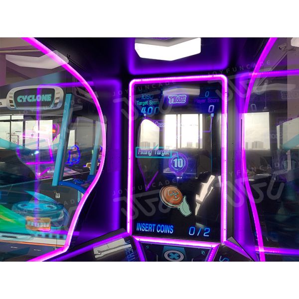 LET'S DISC Arcade Machine High-Precision Professional Disc Toss Arcade Machine 4-Level Interactive Disc Throwing Game